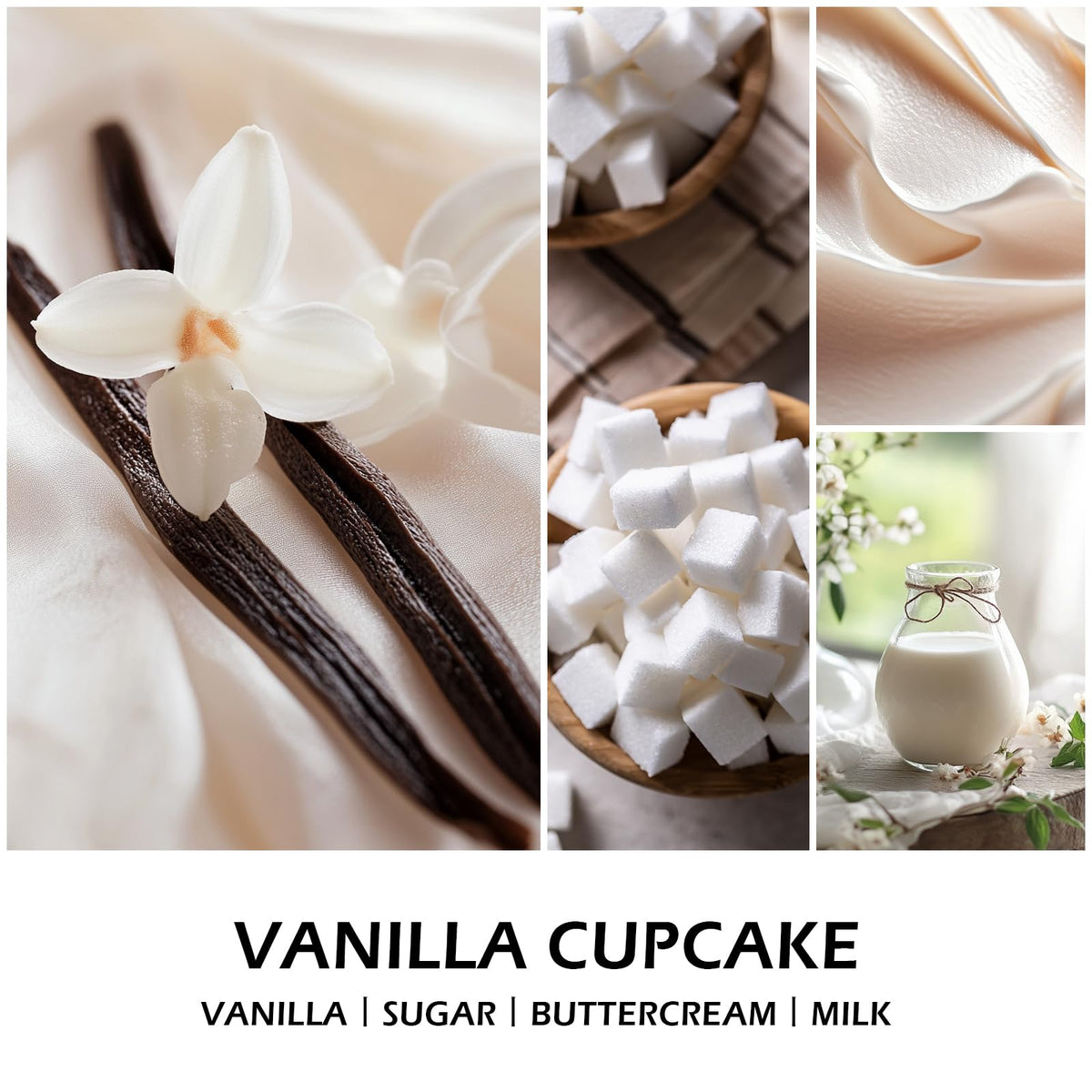 Molensun Vanilla Cupcake Scented Candle, Natural Soy Wax, 7 oz 🍁 All In One Marketplace Canada