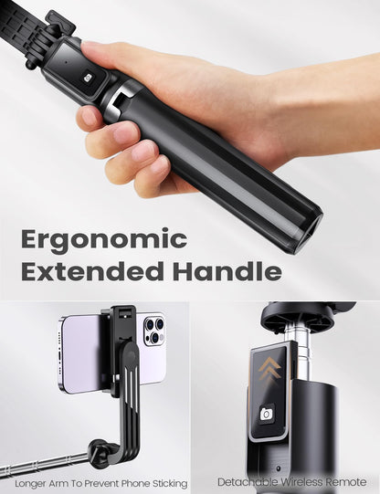 ANXRE Extendable Selfie Stick with Wireless Remote - Available at All In One Marketplace Canada