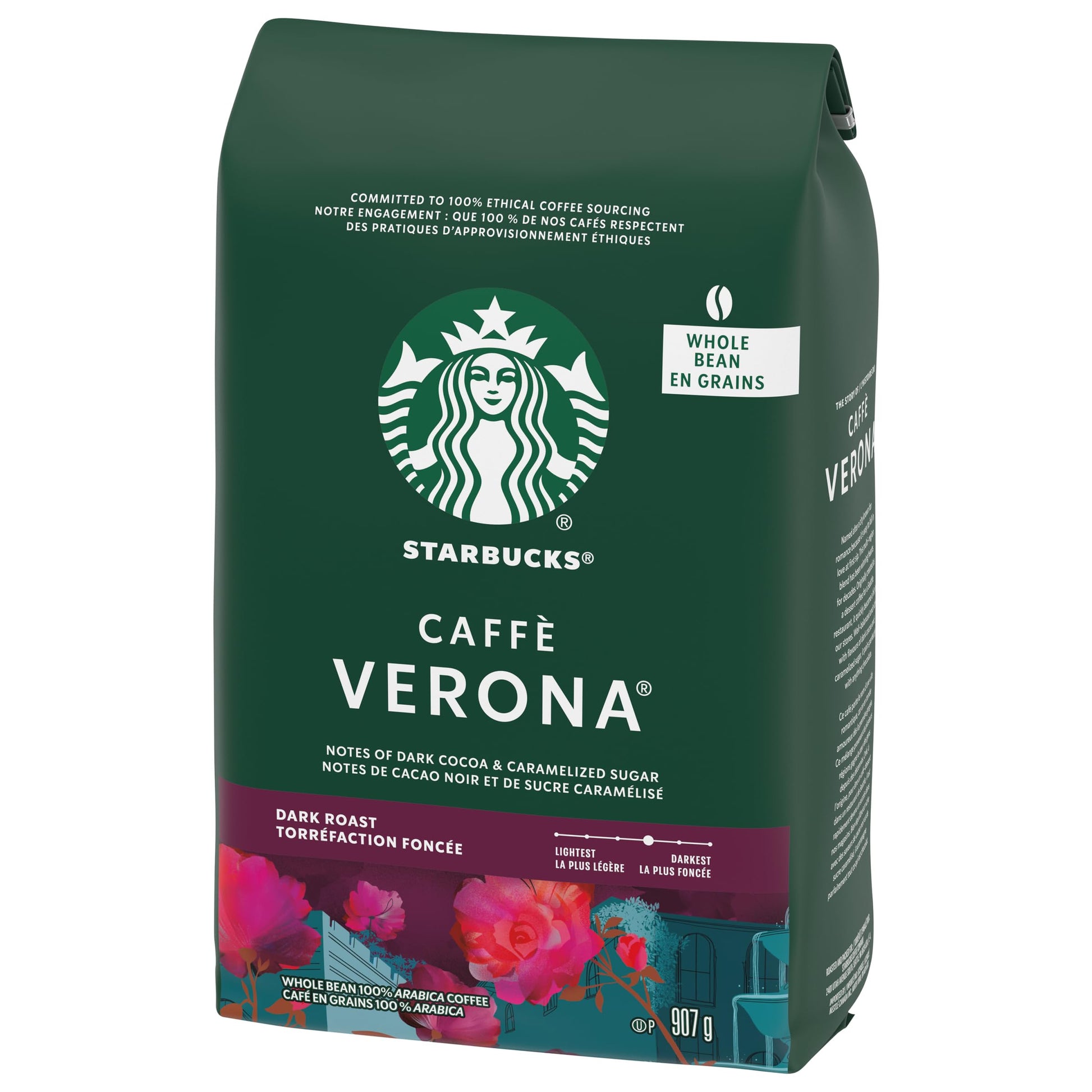 Starbucks Caffè Verona Dark Roast Whole Bean Coffee, 907g