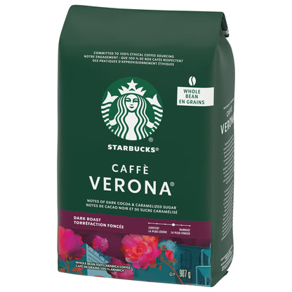 Starbucks Caffè Verona Dark Roast Whole Bean Coffee, 907g