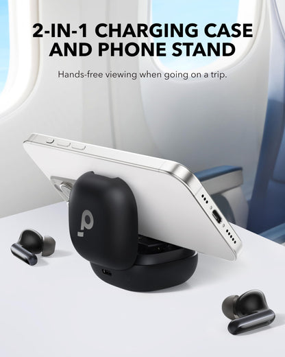 soundcore P40i by Anker, Noise Cancelling Wireless Earbuds, Adaptive Noise Cancelling to Environments, Heavy Bass, 60H Playtime, 2-in-1 Case and Phone Stand, IPX5, Wireless Charging, Bluetooth 5.3 - Available at All In One Marketplace Canada