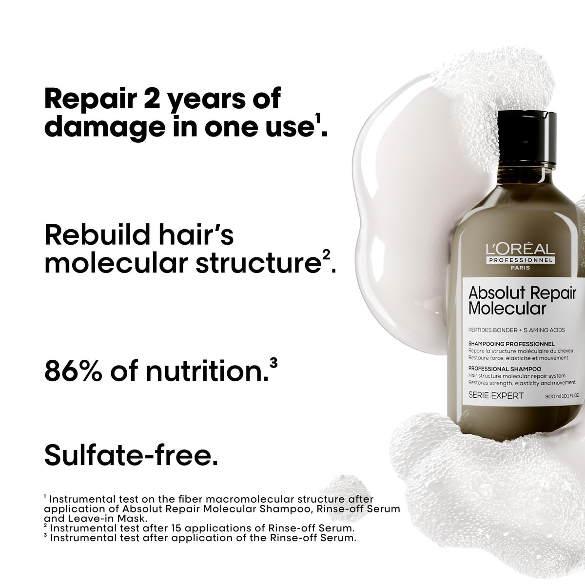 L'Oréal Professionnel Absolut Repair Molecular Shampoo, 500 mL