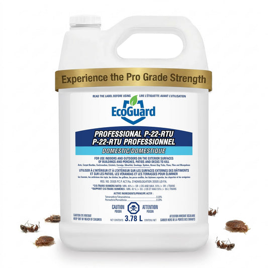 EcoGuard Professional P-22-RTU Residual Insect Killer, 3.78L Jug, Ready to Use Indoor and Outdoor Pest Control for Ants, Cockroaches, Spiders, Fleas, Ticks, Flies, Mosquitoes (Sprayer Not Included)