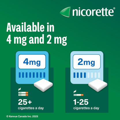 Nicorette Nicotine Gum, Quit Smoking and Smoking Cessation Aid, Ultra Fresh Mint, 2mg, 210 pieces Nicorette