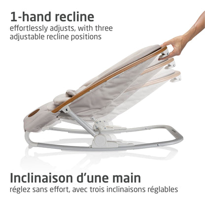 Maxi-Cosi 2-in-1 Kori Rocker, folds flat, travel, washable fabrics, Sand Horizon Maxi-Cosi
