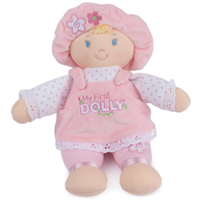 GUND Baby My First Dolly, Plush Doll for Babies and Toddlers, Pink/White, 13” BABYGUND