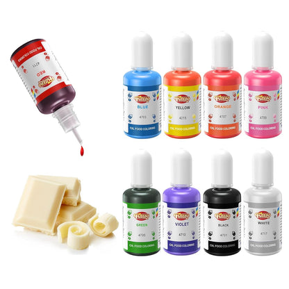 9 Colors Oil Based Food Coloring (15ml/Bottle) 🍁 All In One Marketplace Canada