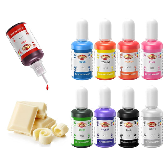 9 Colors Oil Based Food Coloring (15ml/Bottle) 🍁 All In One Marketplace Canada