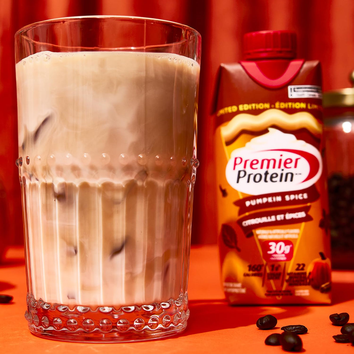 Premier Protein Shake, Limited Edition Pumpkin Spice, 30g Protein, 1g Sugar, 11.5 Fl Oz (Pack of 10)