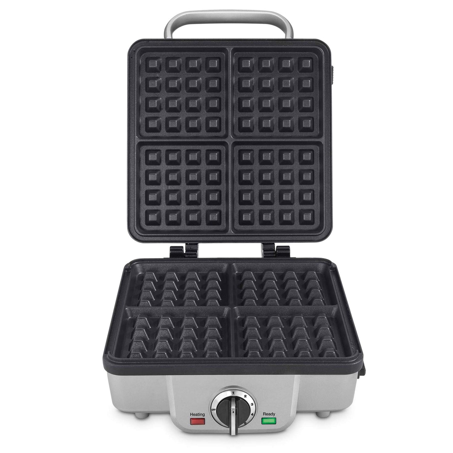 Cuisinart Belgian Waffle Maker with Pancake Plate, Non-Stick Removable Plates, Silver, WAF-350C - Available at All In One Marketplace Canada