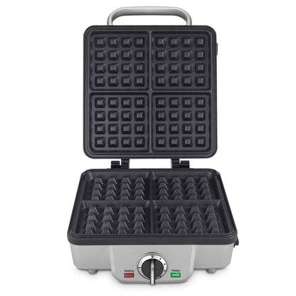 Cuisinart Belgian Waffle Maker with Pancake Plate, Non-Stick Removable Plates, Silver, WAF-350C - Available at All In One Marketplace Canada