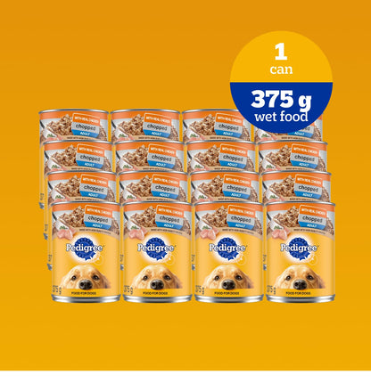 PEDIGREE Chopped Wet Dog Food Chicken Dinner, 375g Can (12 pack) 🍁 All In One Marketplace Canada