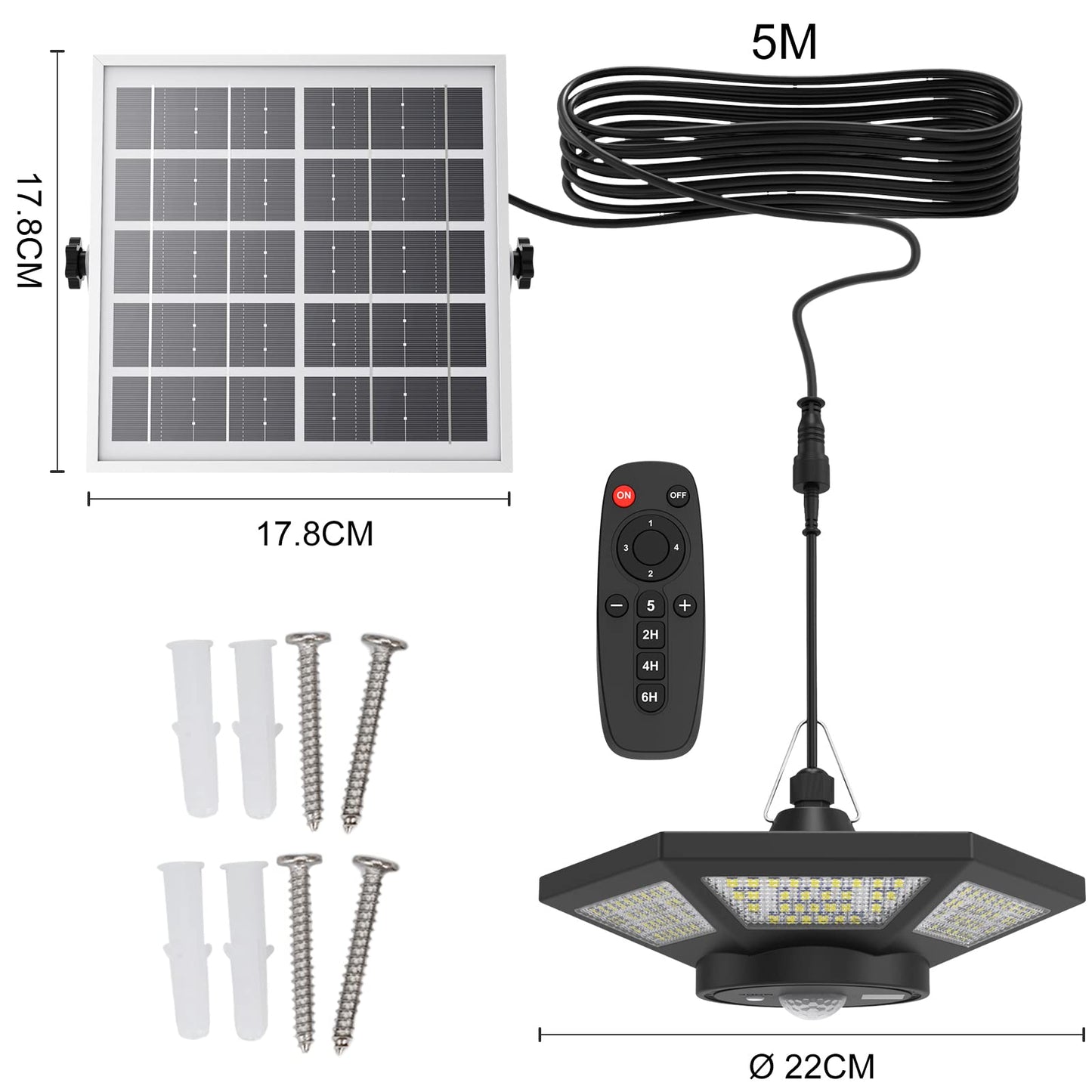 ICOFRU Solar Shed Lights Indoor Outdoor Motion Sensing 5 Lighting Modes - Available at All In One Marketplace Canada
