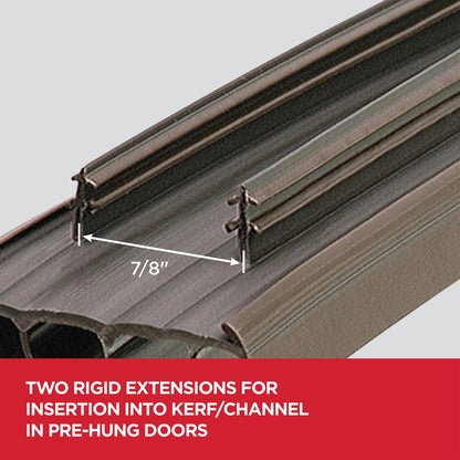 M-D Building Products 67967 35-3/4-Inch Kerf Style Replacement Door Bottom with Vinyl Fins, Brown