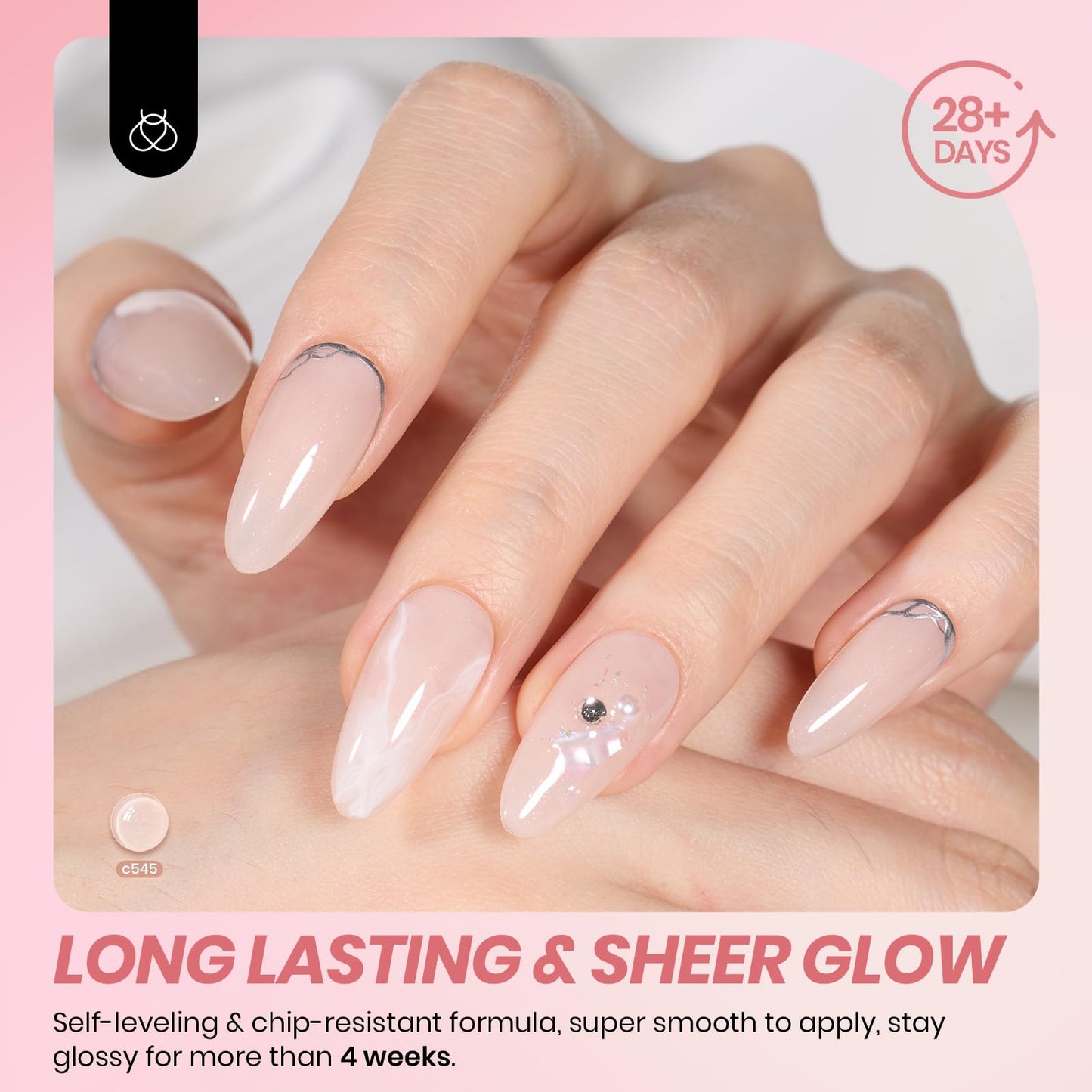 Beetles Jelly Gel Nail Polish Set 6 Colors Neutral Sheer Milky White Nude Pink Gel Polish Kit Translucent Soak off Uv Nail Gel Diy Manicure Gifts for Girls Women - Available at All In One Marketplace Canada