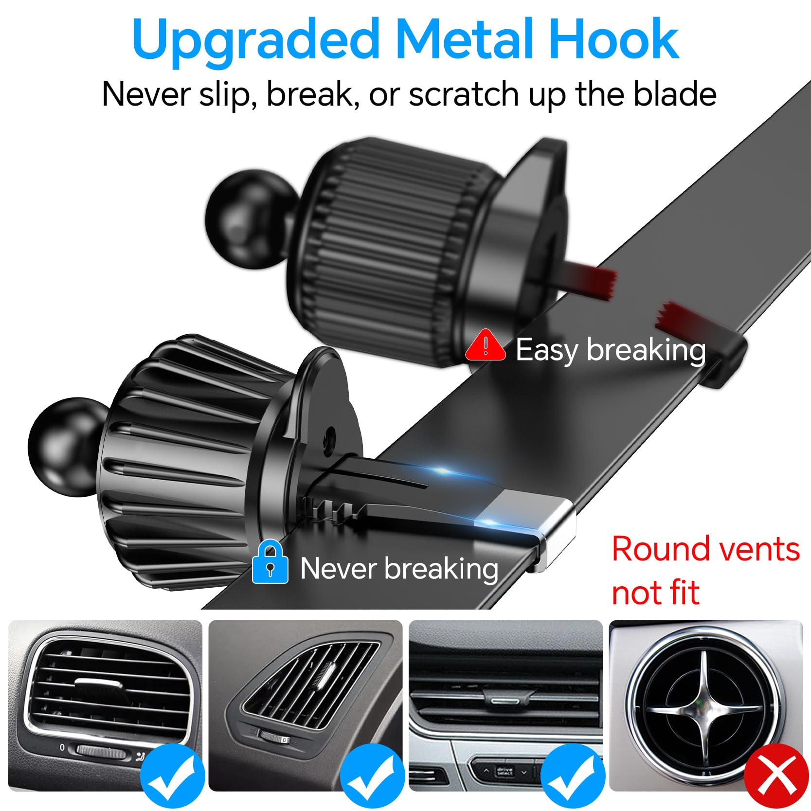 Kaistyle for Magsafe Car Mount【20 Strongest Magnets】Magnetic Phone Holder for Car Phone Holder Mount Dash【360°】Cell Phone Mount for Car Accessories for Women Men iPhone 17 Pro Max Air 16 15 14 13 12 - Available at All In One Marketplace Canada