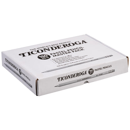 Ticonderoga Wood-Cased Pencils Master Pack, Pre-Sharpened, #2 HB Soft, Pastel Colors, 150 Count Ticonderoga
