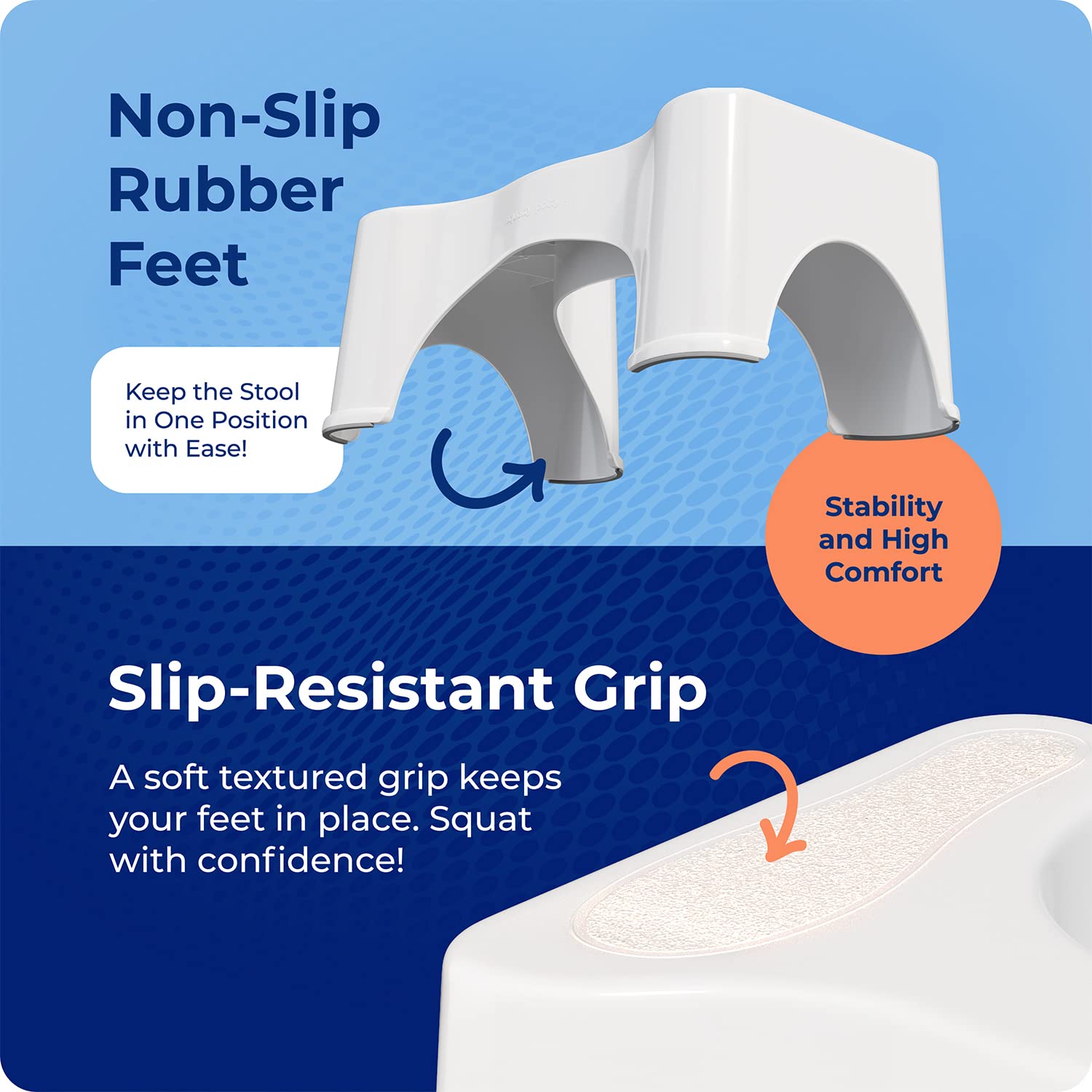 Squatty Potty The Original Bathroom Toilet Stool, White, 9" - Available at All In One Marketplace Canada