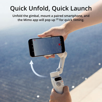 DJI Osmo Mobile 7 Gimbal Stabilizer for iPhone, Android, Built-in Tripod, Ultra-Light, Comfortable Grip, 3-Axis Phone Gimbal, ActiveTrack 7.0, ShotGuides, One-Tap Edit, 10hrs Use, Phone Charging - Available at All In One Marketplace Canada