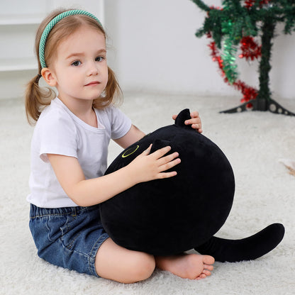 WeBingo Black Cat Plush Toy 16'', Giant Cat Stuffed Animal Plushies Pillow for Girl Boy Kid Adult, Large Big Soft Gift for Birthday Christmas Valentine's Day Home Decor 🍁 All In One Marketplace Canada