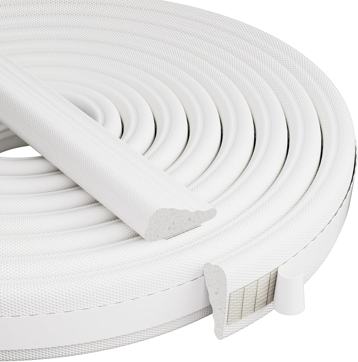 Weather Stripping Door Seal, 196 inch Wedge Seal Strip for Windows, PU Foam Tape Seals, Soundproofing, Insulation Strip for Winter, Door Gap Filler for Door Frame- White 🍁 All In One Marketplace Canada