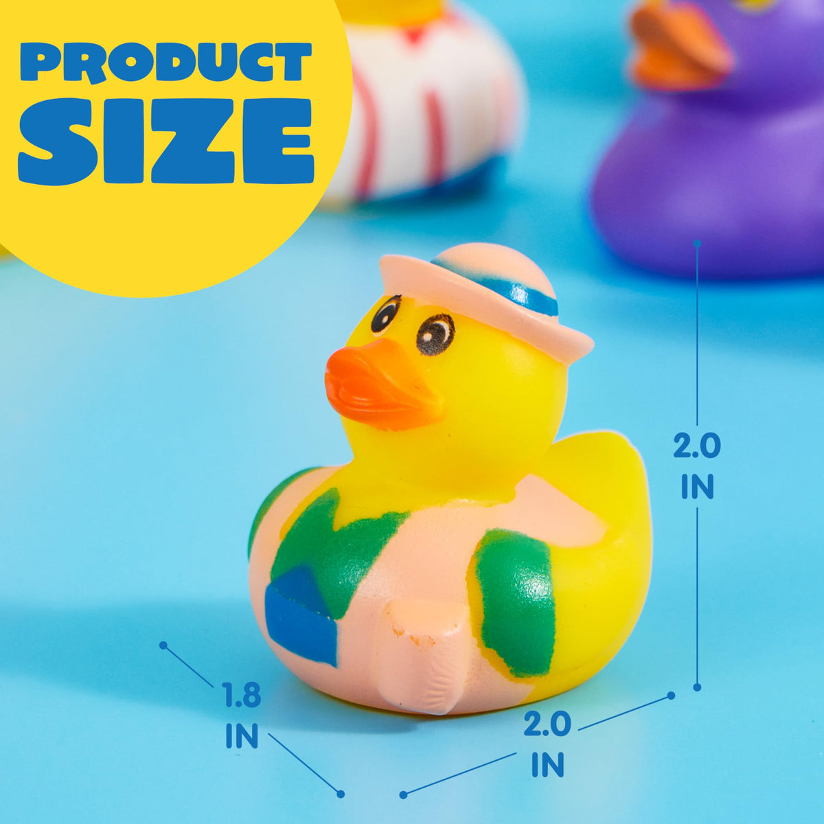 JOYIN 30 Pcs Rubber Ducks, Random Assortment Mini Rubber Duckie Toys with Mesh Carry Bag for Kids Baby Bath Shower Toys, Birthday Gifts, Summer Beach Pool Activity, Carnival, Holiday Party Favors 🍁 All In One Marketplace Canada