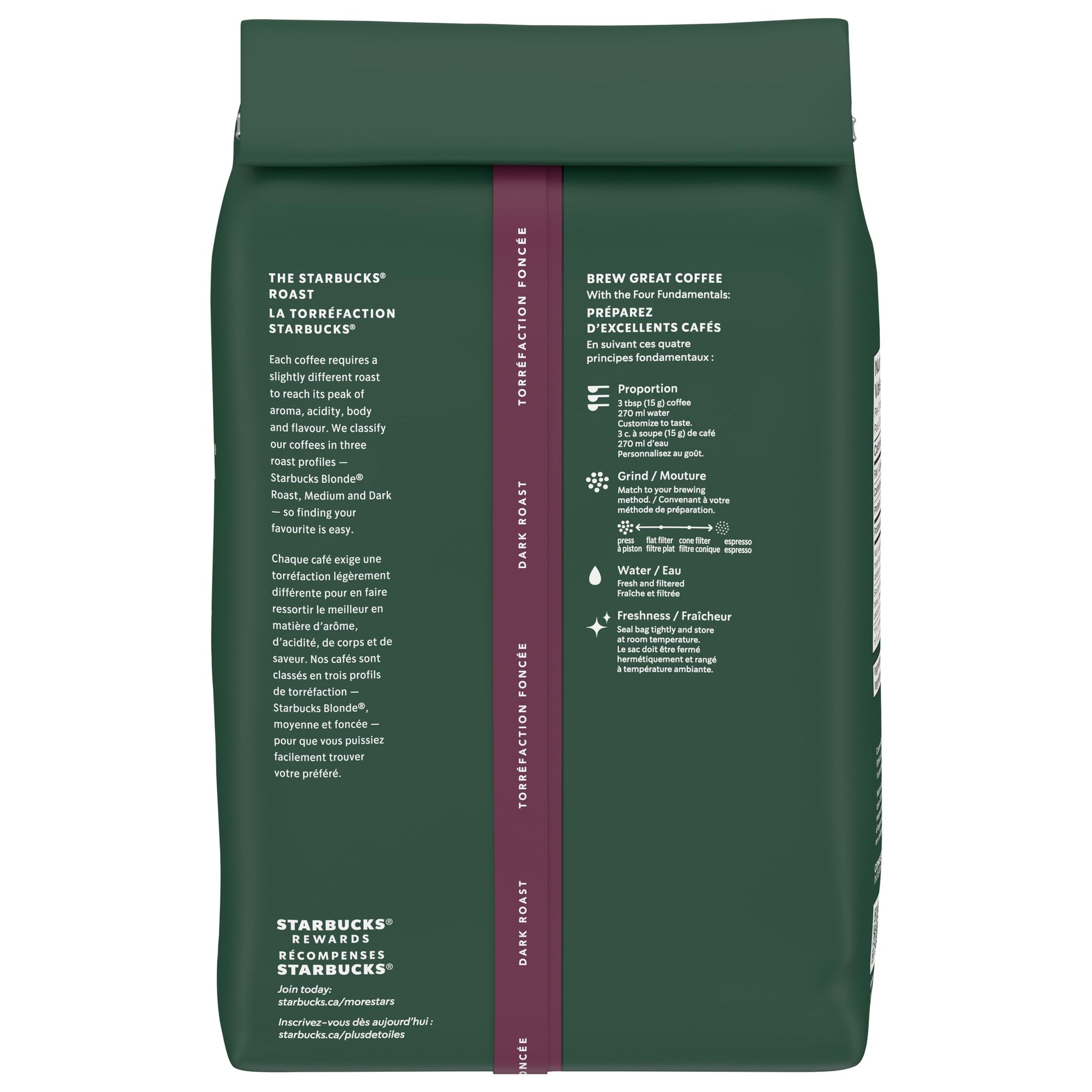 Starbucks Caffè Verona Dark Roast Whole Bean Coffee, 907g