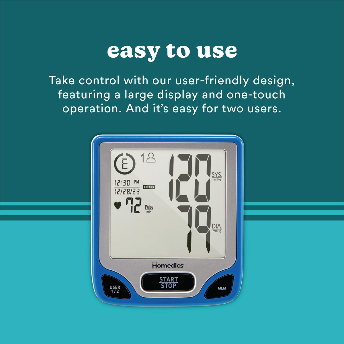 Homedics Automated Wrist Blood Pressure Monitor for Home Use