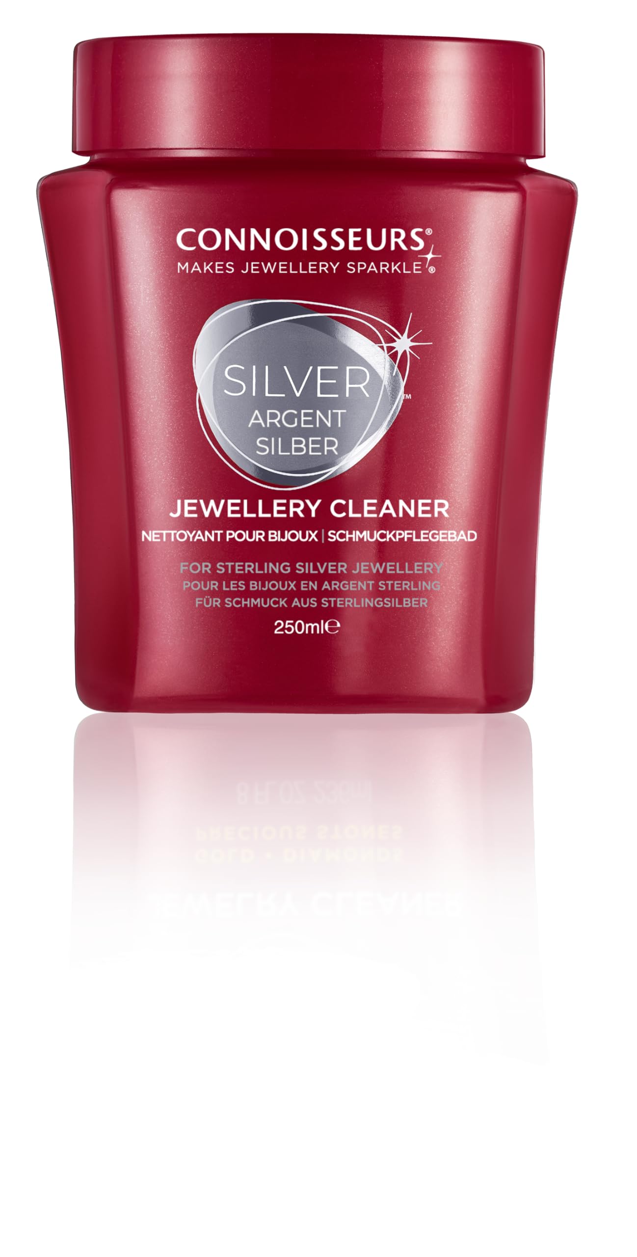 Connoisseurs Silver Jewelry Cleaner 8 oz Liquid Tarnish Remover for Sterling Silver Rings, Necklaces, Earrings & Bracelets Safe, Fast & Effective Silver Cleaning Solution - Available at All In One Marketplace Canada