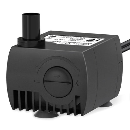Pawfly Aquarium 80 GPH Submersible Water Pump 4 W Compact Quiet Pump with 2.6 ft. High Lift for Indoor Buckets Fish Tanks and Fountains up to 50 Gallons