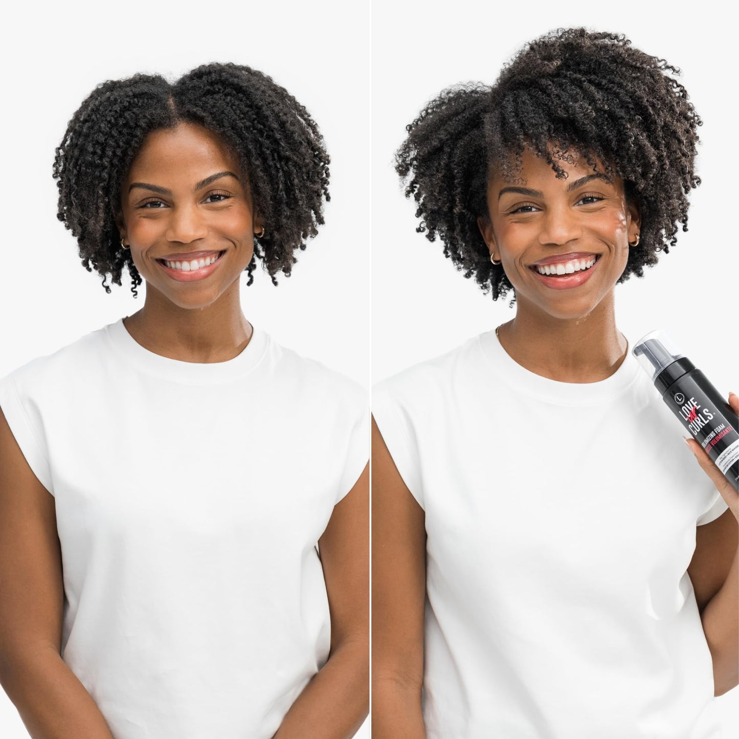 Love Ur Curls® Volumizing Foam, Lightweight Mousse for Curly Hair, Volume & Definition, Frizz Control, Soft Hold, Vegan, Silicone-Free, Quick-Drying, 7.3Fl. Oz. - Available at All In One Marketplace Canada