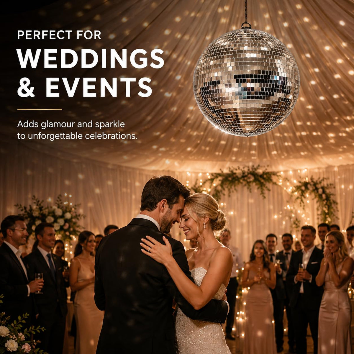 Youdepot 16-Inch Large Disco Ball Hanging Mirror Ball Decor 🍁 All In One Marketplace Canada