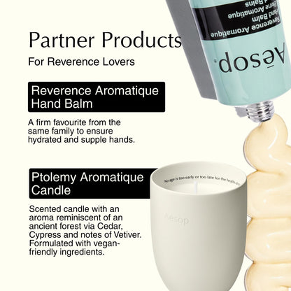 Aesop Reverence Aromatique Hand Wash | Gentle Exfoliating Hand Wash with Finely Milled Pumice | 500mL / 16.9 oz Aesop