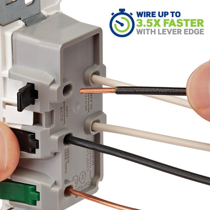 Leviton Decora Edge, 10-Pack, 15 Amp Tamper-Resistant Duplex Wall Receptacle, E5325-0MW, White 🍁 All In One Marketplace Canada Leviton
