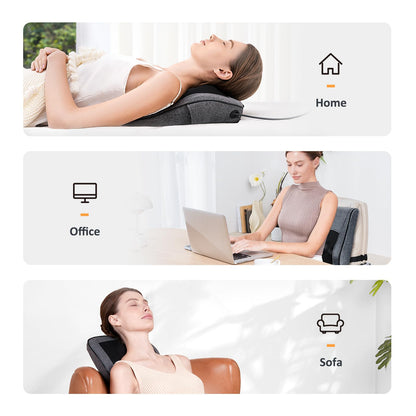 Boriwat Back Massager Neck Massager with Heat, 3D Shiatsu Massage Pillow for Back, Neck, Shoulder, Leg Pain Relief, Christmas and Birthday Gifts for Women Men Mom Dad, Use at Home, Office, Car 🍁 All In One Marketplace Canada