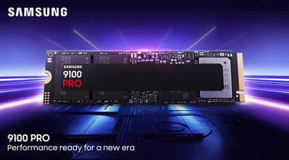 Samsung 9100 PRO Series - 1TB PCIe 5.0 x4, NVMe 2.0, M.2 Internal SSD, Up to 14,700MB/s, Fast Speed, Thermal Contorl, MZ-VAP1T0B/AM [Canada Version] Samsung