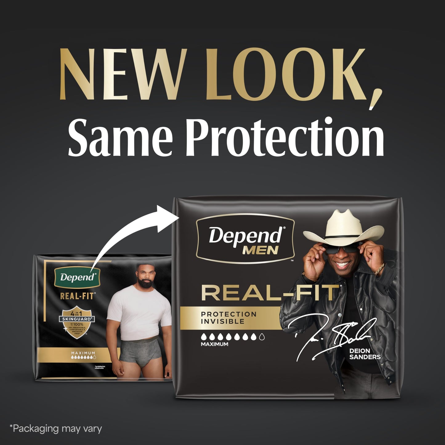 Depend Real Fit Adult Incontinence Underwear for Men, Maximum Absorbency, S/M, Black, 56 Count 🍁 All In One Marketplace Canada