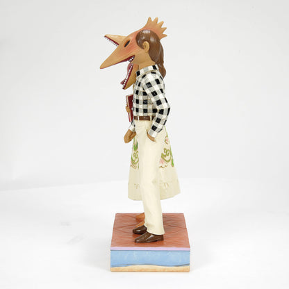 Figurine Enesco Beetlejuice par Jim Shore, Adam et Barbara Maitland avec masques effrayants - Résine peinte à la main, figurine de collection artisanale, statue de décoration d'intérieur pour Halloween, 19,5 cm