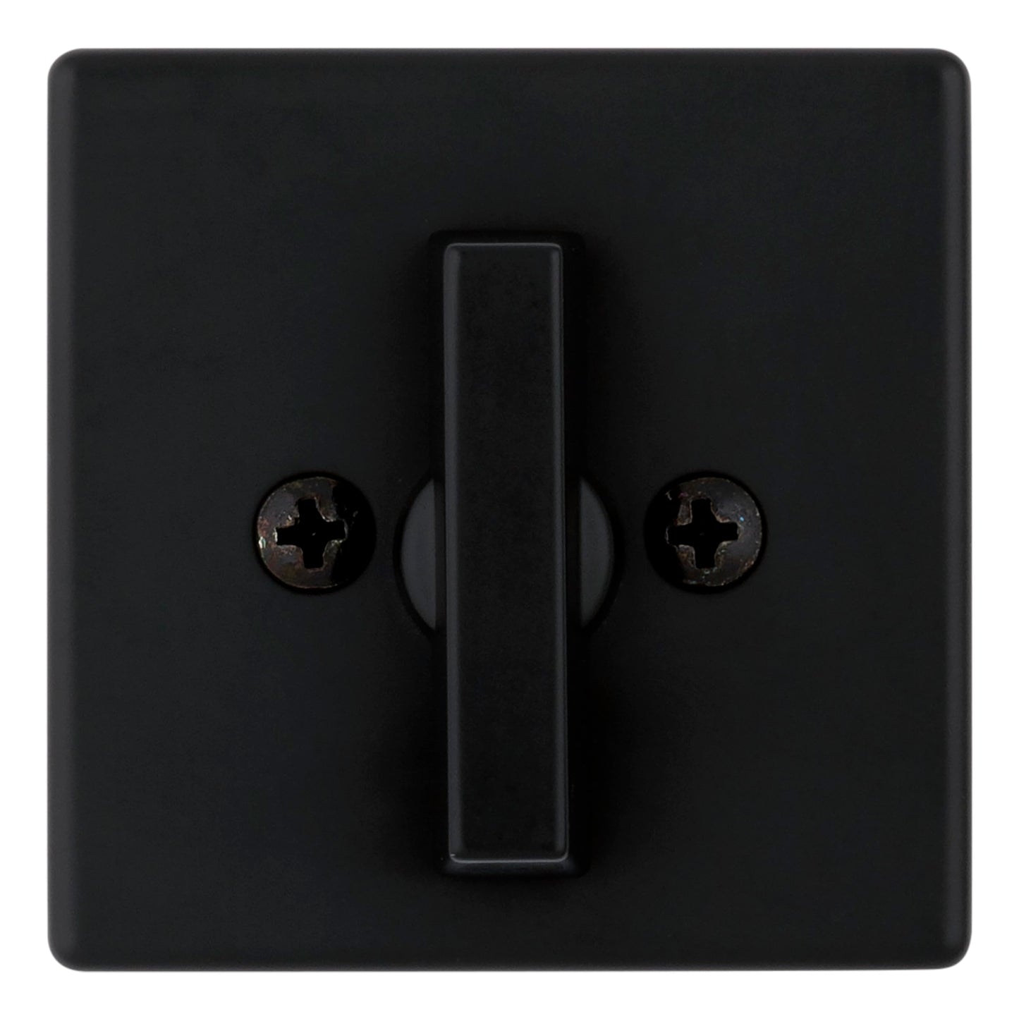 Weiser Elements Matte Black Square Deadbolt Lock, ANSI/BHMA Grade 3 Certified Front Door Lock, Kick Proof, Bump Proof & Anti-theft Exterior Door Lock with Key, Traditional Door Locks for Entry Door Weiser