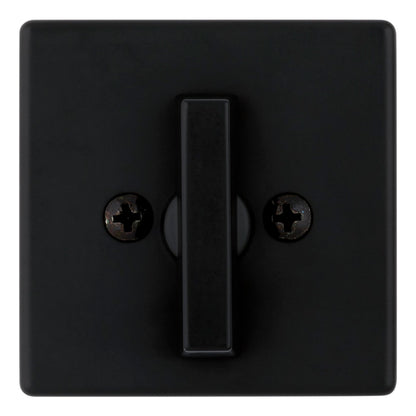 Weiser Elements Matte Black Square Deadbolt Lock, ANSI/BHMA Grade 3 Certified Front Door Lock, Kick Proof, Bump Proof & Anti-theft Exterior Door Lock with Key, Traditional Door Locks for Entry Door Weiser