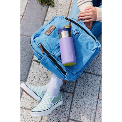 Contigo DualSip 16 oz Compact Water Bottle w/ 2-Way Lid (Drink from Straw or Spout) | Vacuum-Insulated Stainless Steel for Cold Drinks | 100% Leakproof | BPA & Lead-Free | Dishwasher Safe 🍁 All In One Marketplace Canada