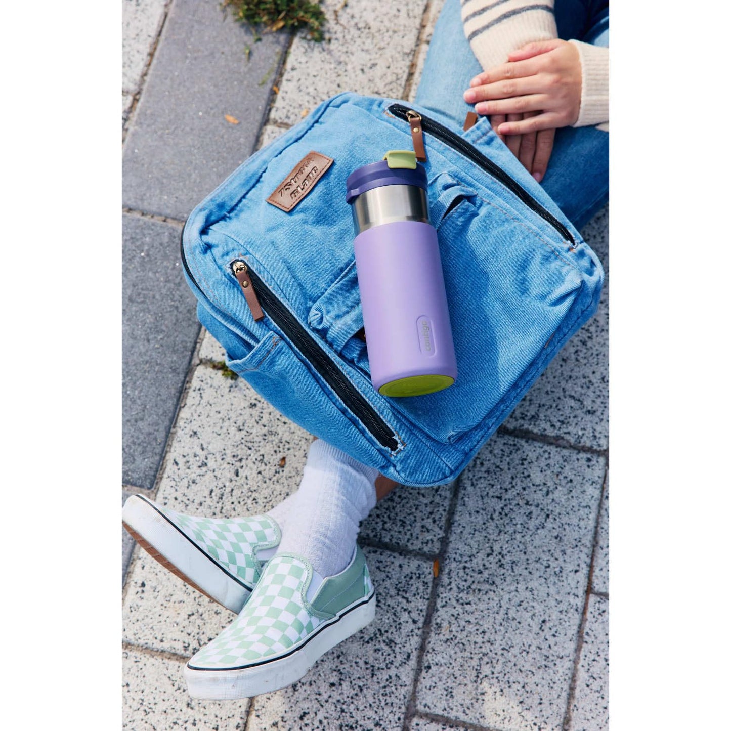 Contigo DualSip 16 oz Compact Water Bottle w/ 2-Way Lid (Drink from Straw or Spout) | Vacuum-Insulated Stainless Steel for Cold Drinks | 100% Leakproof | BPA & Lead-Free | Dishwasher Safe 🍁 All In One Marketplace Canada