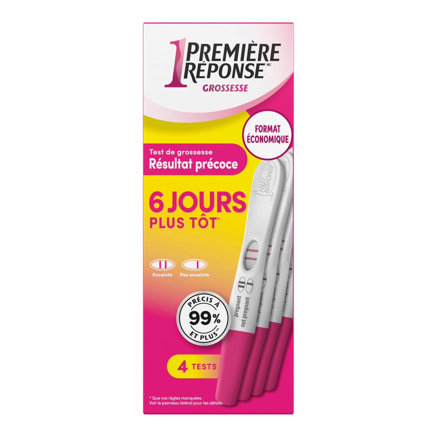 First Response Early Result - Pregnancy Test Kit - Detect Pregnancy 6 Days Sooner Than Your Missed Period - Over 99% Accurate - Analog (4 Count) 🍁 All In One Marketplace Canada