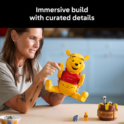 LEGO Disney Winnie the Pooh Building Set - Home, Office or Book Shelf Decor for Adult Fans, Ages 18+ - with Eeyore Figure - Collectible Disney Gift - 43300 LEGO