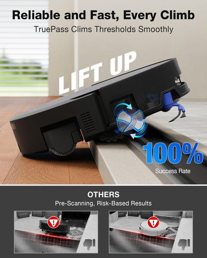 ECOVACS DEEBOT T90 PRO OMNI Robot Vacuum and Mop, 30,000Pa Suction, Instant Self-Cleaning OZMO Roller Mop, TruEdge Deep Edge Cleaning, ZeroTangle, Hot Water Wash & 145°F Air Dry, AI Obstacle Avoidance - Available at All In One Marketplace Canada