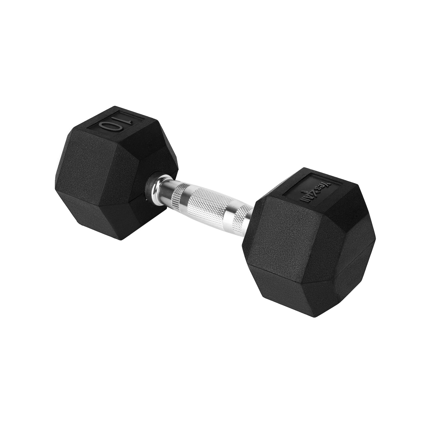 Yes4All Cast Iron - Chrome Grip Hex Dumbbell - 10 lbs - Single 🍁 All In One Marketplace Canada