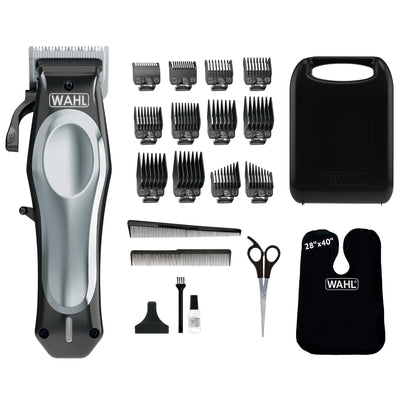 Wahl Elite Pro Cordless Lithium-Ion Hair Clipper Kit – 40% Faster Cutting, Adjustable Taper Lever, Quick-Charge 15 min for 5 min Use – Professional Home Haircutting for Men & Family (Model 3311) Wahl