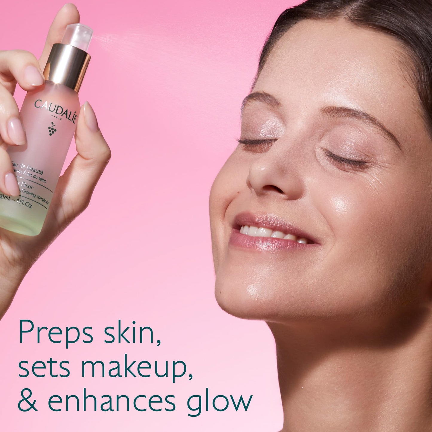 Caudalie Beauty Elixir Face Mist: Toner That Tightens Pores + Reduces Dullness + Sets Makeup - 30 mL - Available at All In One Marketplace Canada