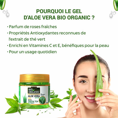 Indus Valley 100% Pure Aloe Vera Gel with Vitamin C & E for Skin & Hair | Non-Sticky Natural Aloe vera Gel - Soothes & Face Moisturizes, Irritated Skin Caused by Sunburn, Rashes (175Ml) - Available at All In One Marketplace Canada