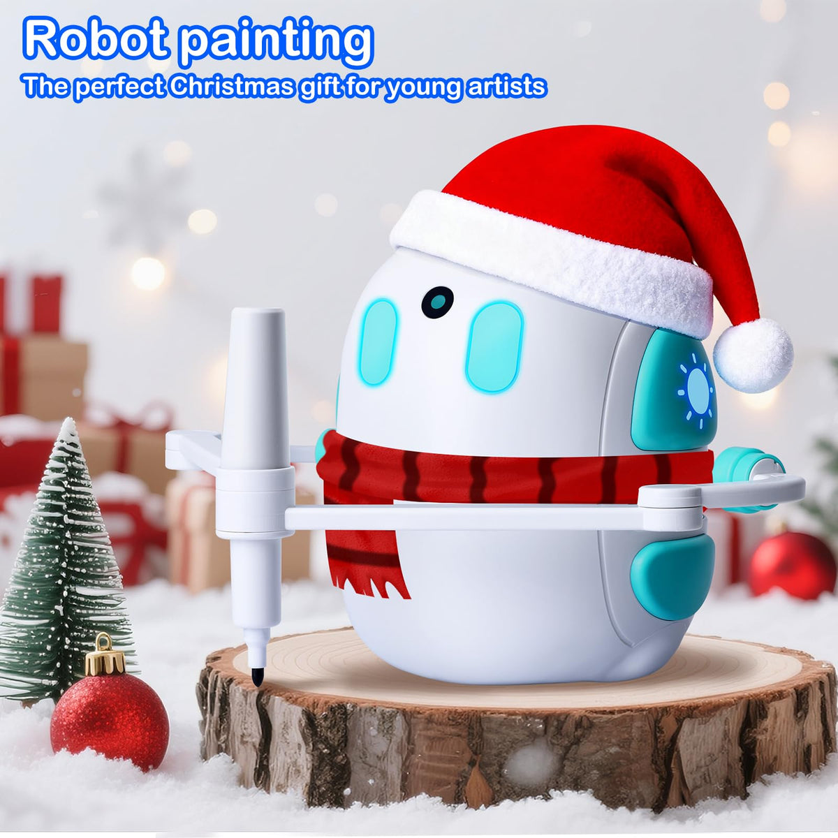 Drawing Robot for Kids 150 Educational Cards Smart Drawing Robot Voice Interactive Partner Montessori Painting Toy for Boys Girls Ages 3-8 Perfect for Birthdays Christmas Learning Fun（English Version） 🍁 All In One Marketplace Canada
